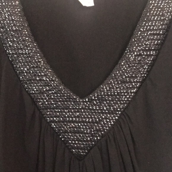 one clothing Tops - Ladies black blouse, polyester/rayon/spandex-guaranteed comfy. Short sleeves